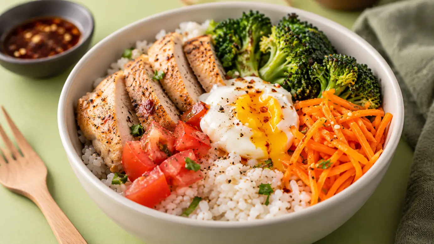 Healthy eating tips practical and delicious illustration